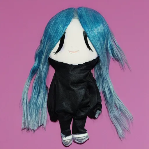 Image similar to billie eilish chibi plushie