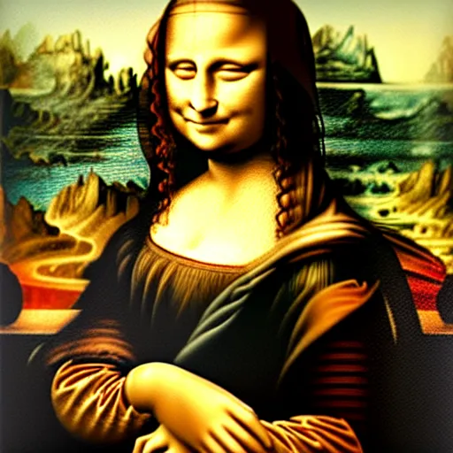 Prompt: 'Mona Lisa' painted by Mozart