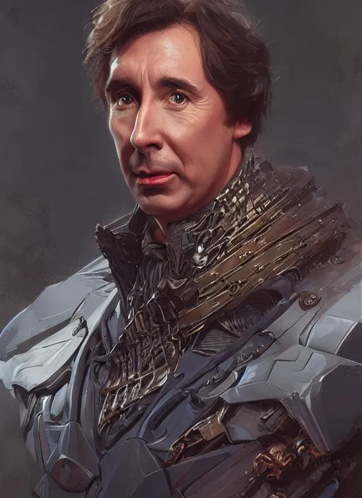 Image similar to Portrait Alan Partridge, marvel comics, dark, intricate, highly detailed, smooth, artstation, digital illustration by Ruan Jia and Mandy Jurgens and Artgerm and Wayne Barlowe and Greg Rutkowski and Frank Frazetta