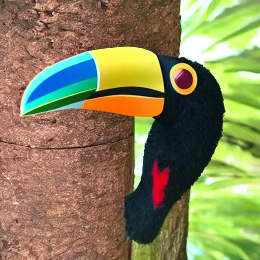 Prompt: a sword that looks like a toucan