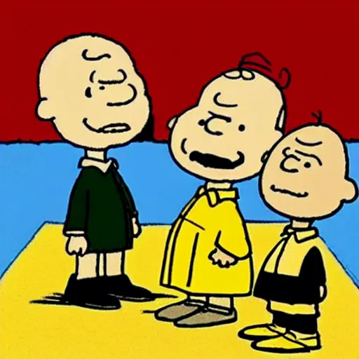 Image similar to cartoon scene of bill cosby as charlie brown