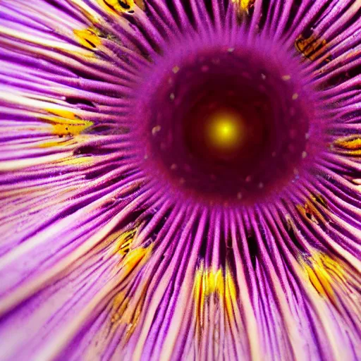 Image similar to Liminal space in outer space, flower macro photography, extreme close up