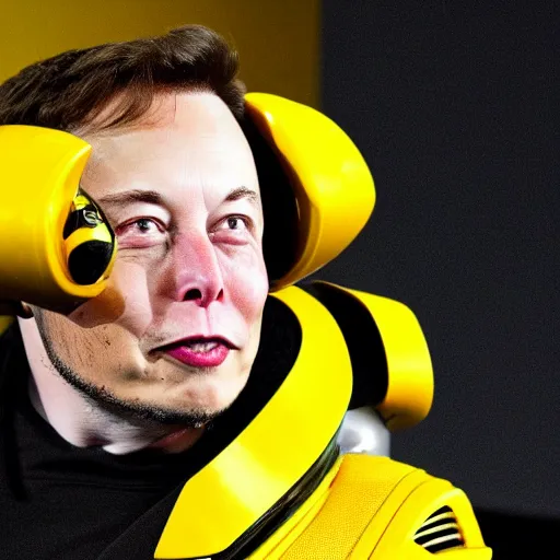 Prompt: elon musk combined with a bumblebee