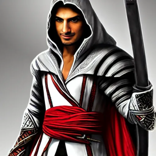 Prompt: xqc as ezio auditore, detailed