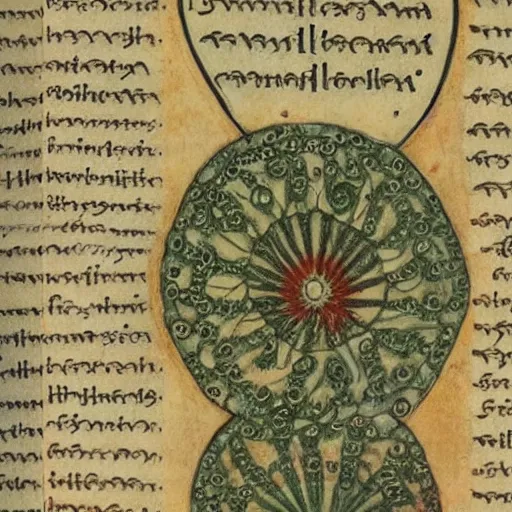 Image similar to detailed illustrations from the Voynich manuscript, new volume/pages recently discovered