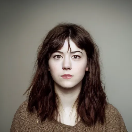 Image similar to a masterpiece portrait photo of a beautiful young woman who looks like a manic pixie dream girl mary elizabeth winstead, symmetrical face