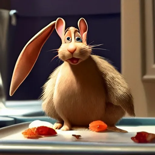 Image similar to a rabbit in the movie ratatouille