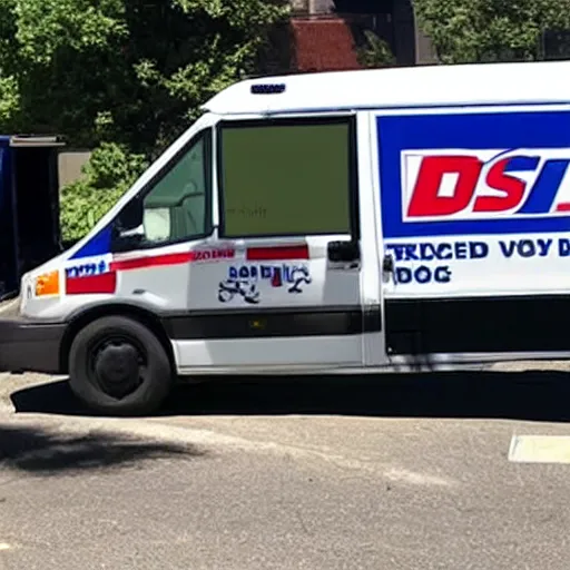 Prompt: usps van loaded with drugs, seized by the cops