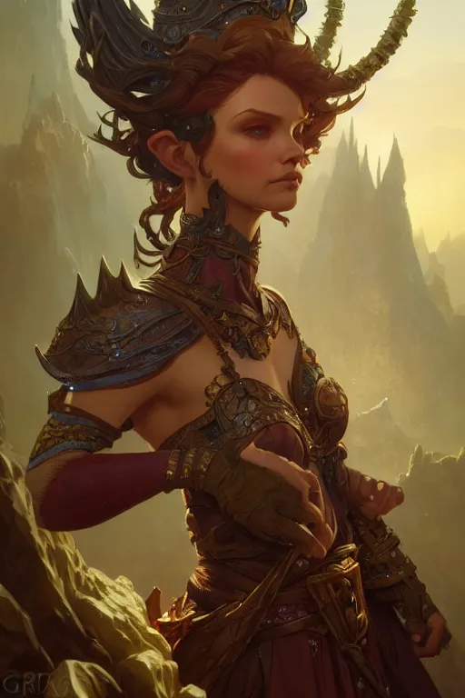 Image similar to photography of elfin warrior, deep focus, d & d, fantasy, intricate, elegant, highly detailed, digital painting, artstation, concept art, matte, sharp focus, illustration, hearthstone, art by artgerm and greg rutkowski and alphonse mucha