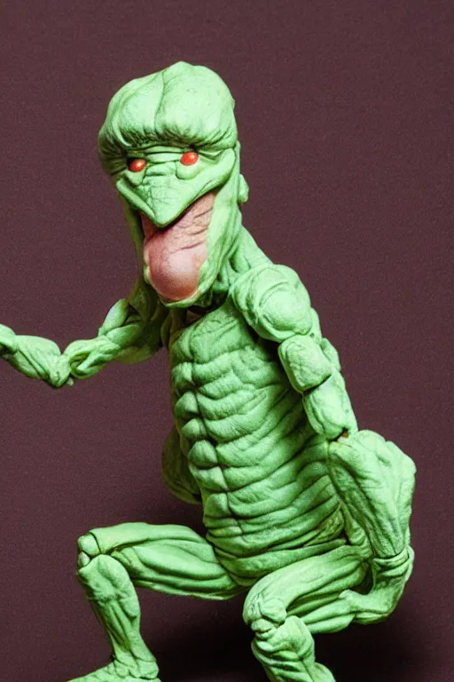 Image similar to mugwump action figure, mint on card, product photography, vintage, collectible