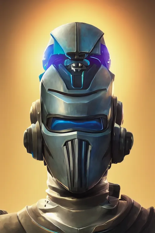 Image similar to epic mask helmet robot ninja portrait stylized as fornite style game design fanart by concept artist gervasio canda, behance hd by jesper ejsing, by rhads, makoto shinkai and lois van baarle, ilya kuvshinov, rossdraws global illumination radiating a glowing aura global illumination ray tracing hdr render in unreal engine 5