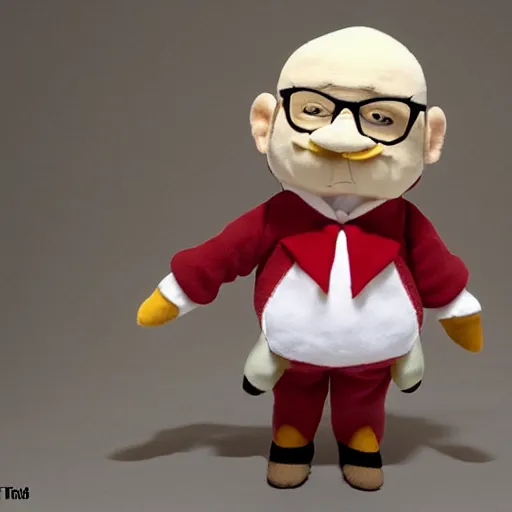 Prompt: cute fumo plush of George Costanza who gets randomly criticized 99% of the time, 90’s style