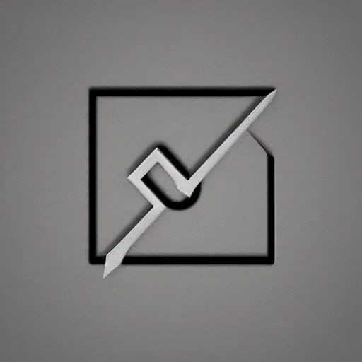 Prompt: arrow 3 d app icon material design