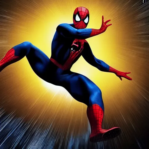 Image similar to James Bond as Spiderman , a film still