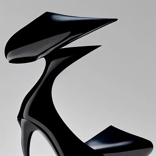 Image similar to heels designed by zaha hadid, catalogue photo