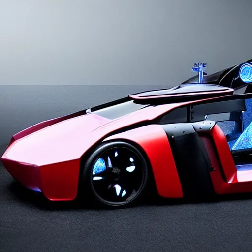 Prompt: futuristic sports car, cyberpunk
