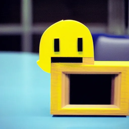 Prompt: pacman in the office