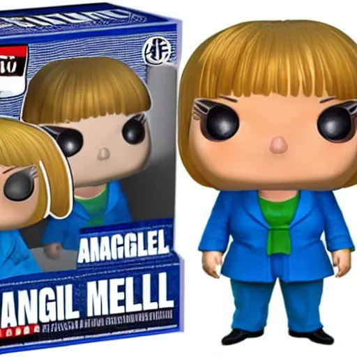 Image similar to angela merkel funko pop