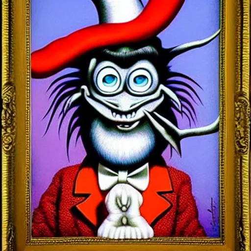 Image similar to Demon painting by Mark Ryden and Todd Schorr, Dr Seuss