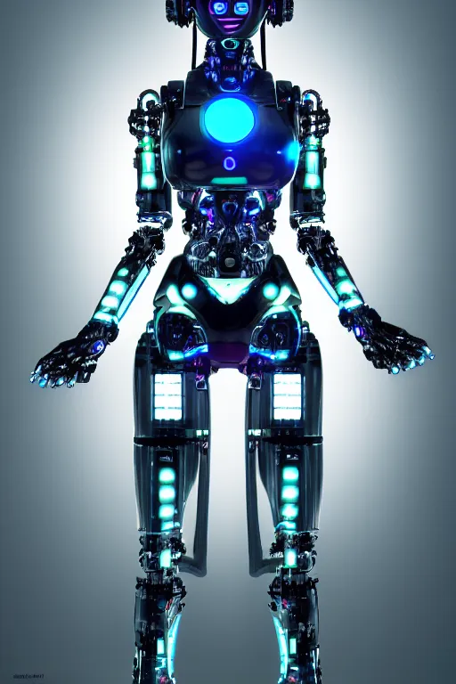 Image similar to detailed photo of the half - cybernetic robocatgirl, symmetry, awesome exposition, very detailed, highly accurate, intricate, professional lighting diffracted lightrays, 8 k, sense of awe, science magazine cover