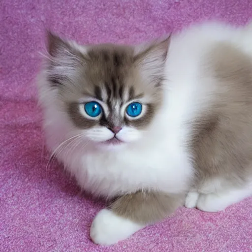 Image similar to a cute ragdoll