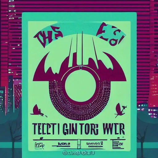 Image similar to “a poster for phish in toronto, phish playing giant tweezers”