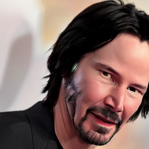 Image similar to Keanu reeves In the Pixar animation movie up 4K detailed super realistic