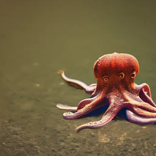 Image similar to octopus grabbing a sphere, 5 5 mm