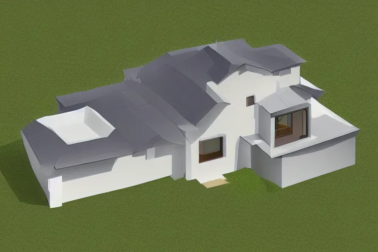 Image similar to a 1 0 0 x 1 0 0 x 1 0 0 pixel 3 d rendered house