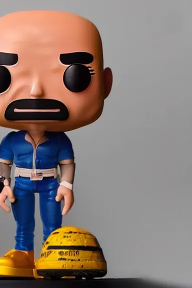 Image similar to “ very very highly detailed photorealistic jeff bezos funko pop, studio lighting and shading, 8 k, award - winning crisp details ”