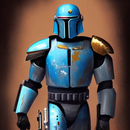 Image similar to masterpiece very detailed artwork of Jango Fett, sci fi, artstation, digital art