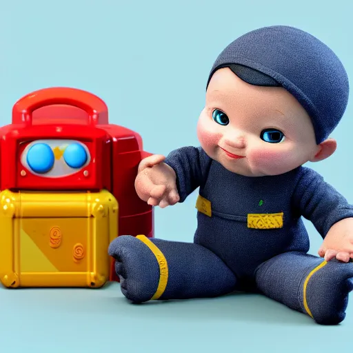 Prompt: product photo of the fisher price baby's first grimoire toy, octane render, unreal engine 5, light transport simulation