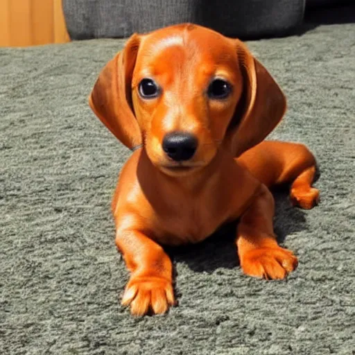 Prompt: the cutest daschund in the world