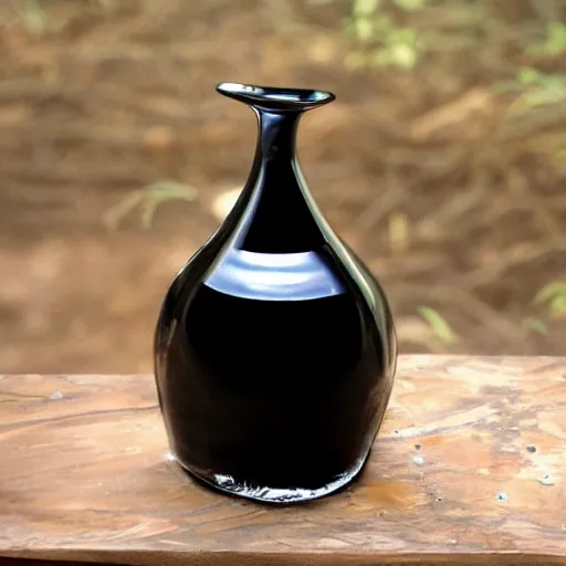 Prompt: Ferrofluid, programmable black goo, organic liquid metal