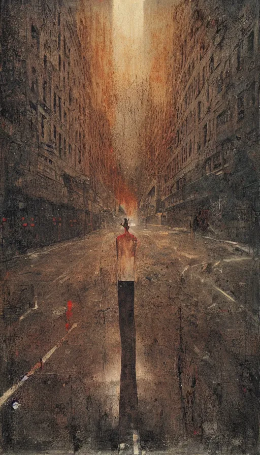 Prompt: the end of the world, by dan witz