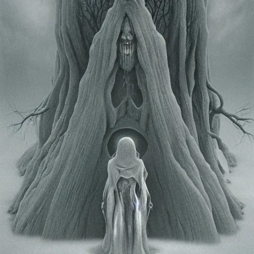 Image similar to little Witch Academia by zdzisław beksiński