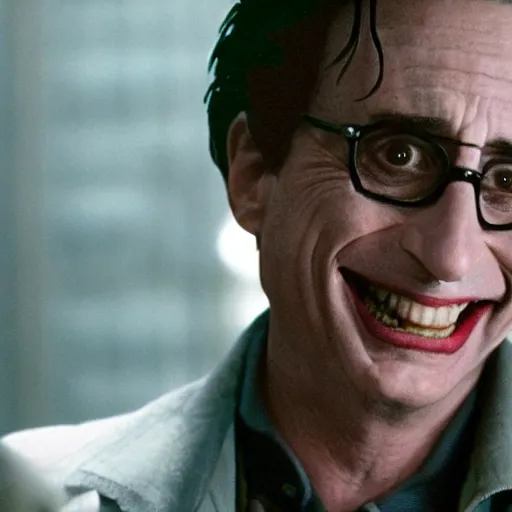 Prompt: Bob Saget as The Joker, still from the Dark Knight, detailed, 4k
