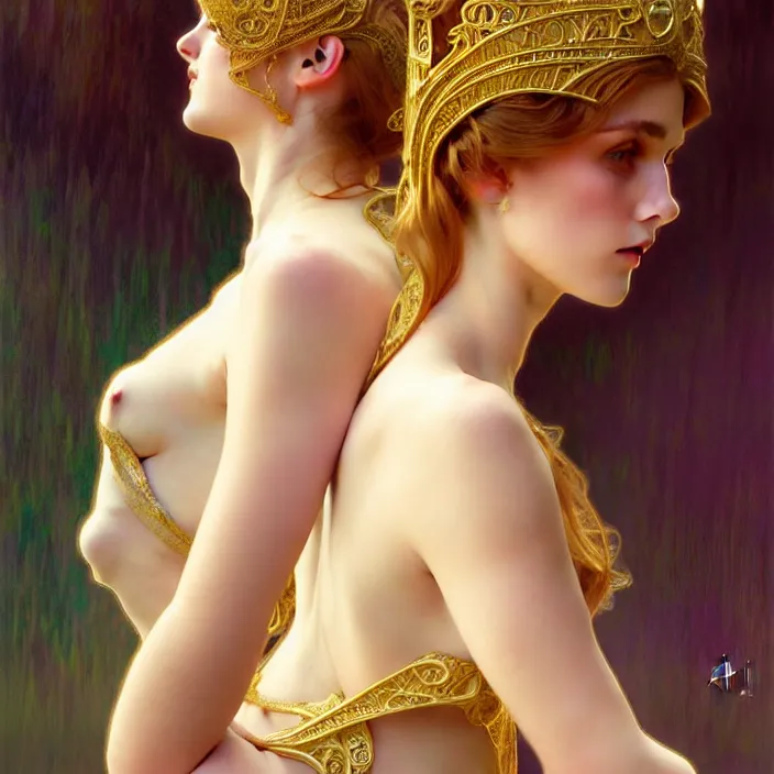 Image similar to princess, lake, symetrical, diffuse lighting, fantasy, intricate, elegant, highly detailed, lifelike, photorealistic, digital painting, artstation, illustration, concept art, 4 k, smooth, sharp focus, art by john collier and albert aublet and krenz cushart and artem demura and alphonse mucha