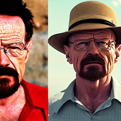 Image similar to walter white as luffy