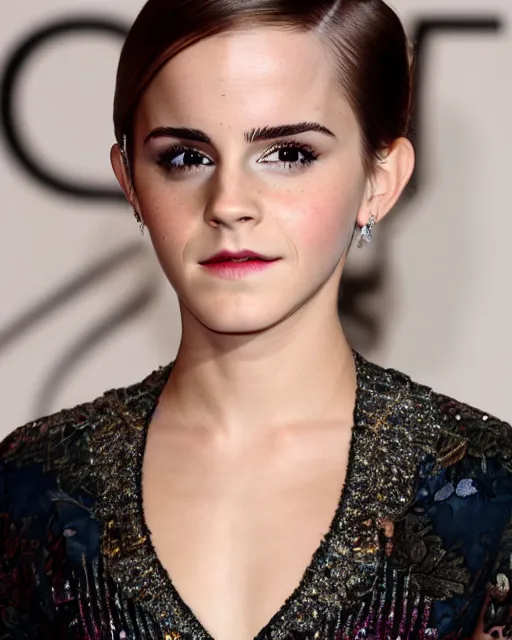 Image similar to bald emma watson