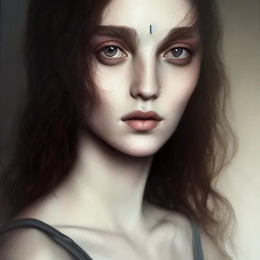 Prompt: tom bagshaw portrait, beautiful portrait of chiara tews, professionally retouched, focus eyes, ultra realistic soft painting, insanely detailed linework, symmetrical accurate intricate features, behance, 8 k