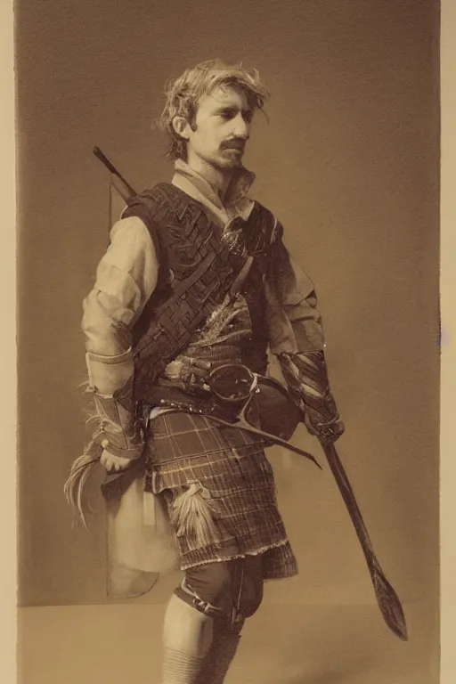 Image similar to a portrait of a Scottish laird, art