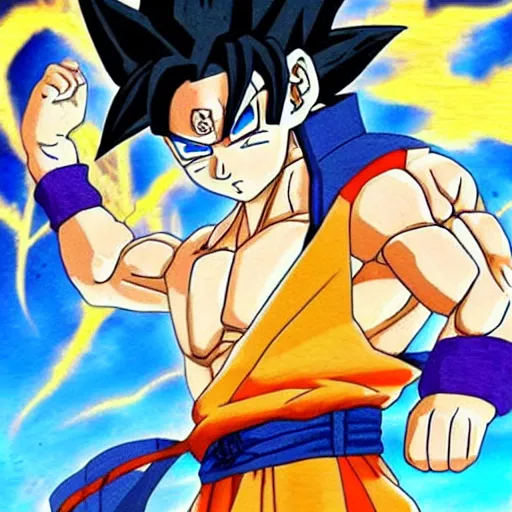 Image similar to fusion of goku and naruto