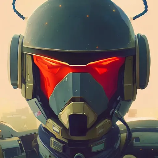 Image similar to a portrait of a stunning beautiful elite megan fox gundam pilot, with an intricate, detailed, urban inspired hiphop afro futuristic helmet, vector behance hd jesper ejsing, rhads, makoto shinkai, lois van baarle, ilya kuvshinov, rossdraws, hd, 3 2 k, ilya kuvshinov, gustav klimt