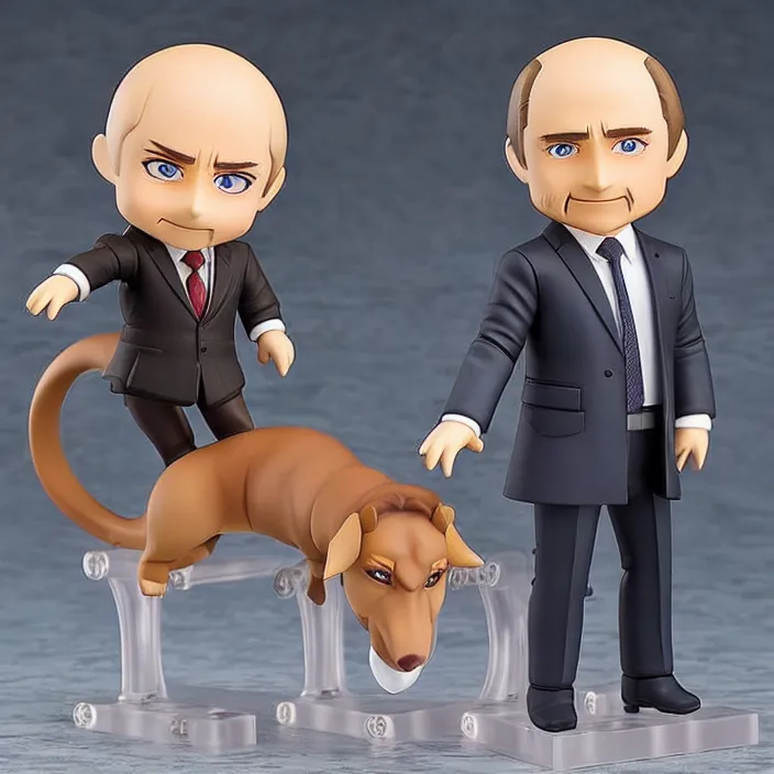 Image similar to Vladimir Putin, An anime Nendoroid of Vladimir Putin, figurine, detailed product photo