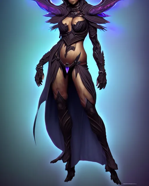 Image similar to dark sorceress full body and human anatomy, highly detailed, zeronis style, artstation, soft light, sharp focus, illustration, character design, concept art