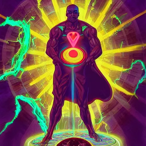 Image similar to a powerful psychic man emitting psychic power, psychic, psychic powers, detailed, highly detailed, hyper detailed, aesthetic!, trending on artstation, artstation, trending on tumblr, by Steve Ditko, fantasy, fantasy aesthetic!,