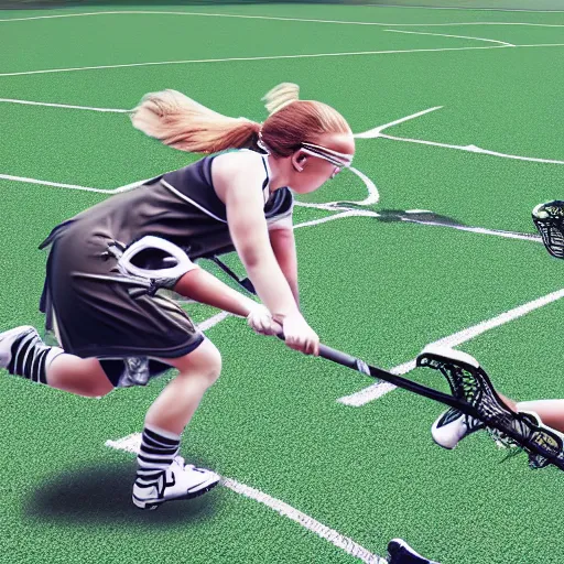 Prompt: human size kittens playing lacrosse, 4 k, photo realistic, extremely life like