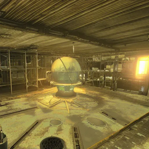 Image similar to fallout 4 big atom research building