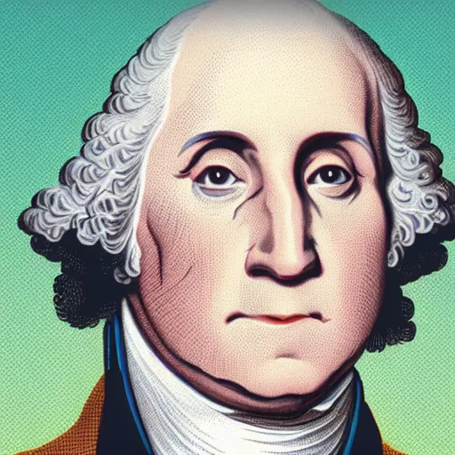 Image similar to cover illustration for a box of George Washington sugar cereal